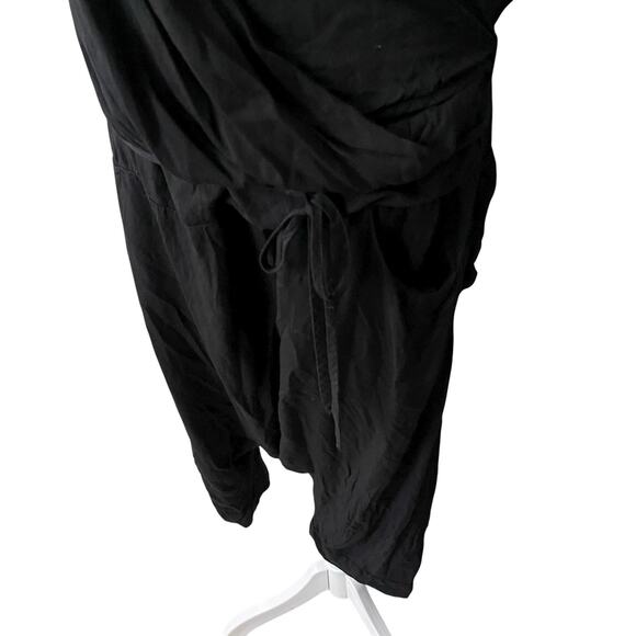 Studio B3 IT 40 / 42 Romper One Piece Black Thin Sleeveless Vneck Pockets - Picture 15 of 15